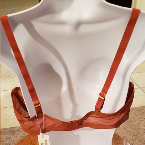 CUUP "Balconette" mesh bra, clay color, size 38E - NEW - Picture 7 of 10